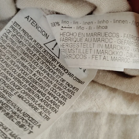 Zara Linen Button Front Cropped Shirt / Size Small - Picture 10 of 10